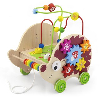 Viga Toys® Wooden Pull Along Activity Hedgehog
